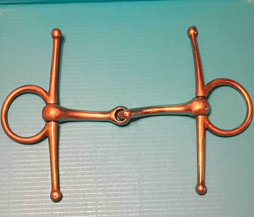 5" Stainless Steel Full Cheek Snaffle Bit – Curved Mouthpiece